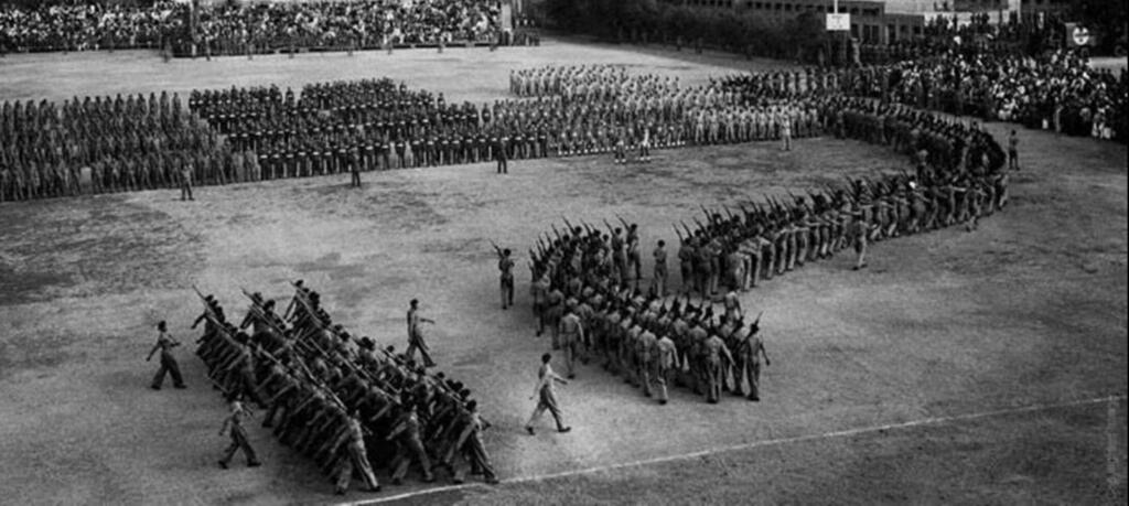 Parade during First Republic Day 